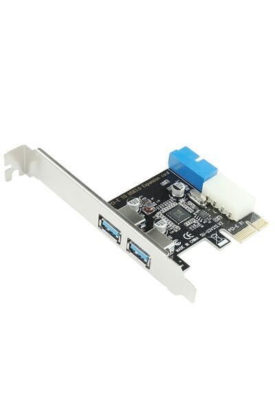 Alfais 4427 Pci Express Usb 3.0 2 Port 4 Molex 19 Pin Çoklayıcı Kart