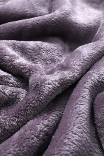 Dinarsu Romance Floral Embossed Double Blanket - Ash Purple