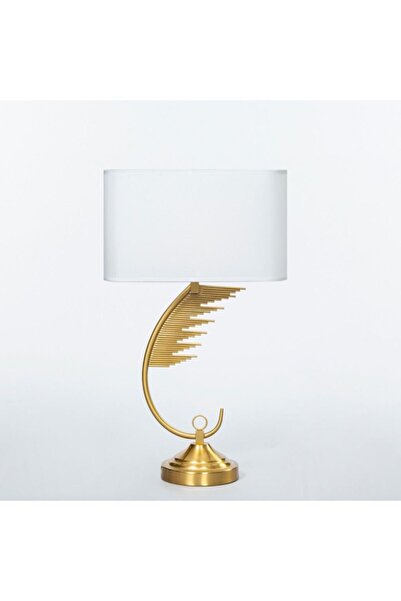 Vitale Beyaz Altın Abajur 60cm