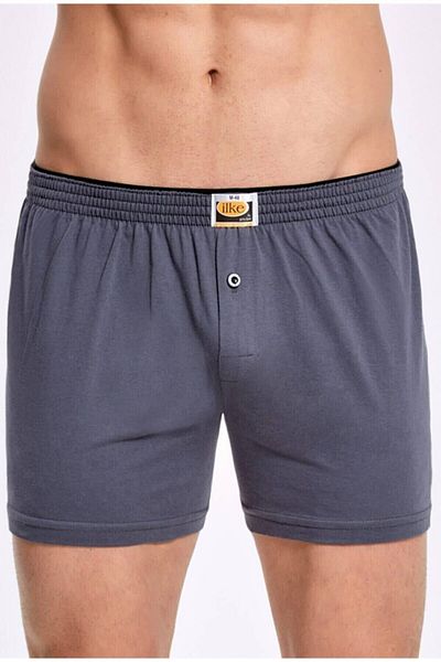 İlke Men's Combed Cotton Boxer Short 011 - Smoked