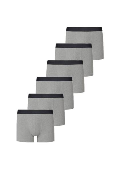 NACAR STORE Erkek Boxer Pamuklu Likralı 6'lı Paket