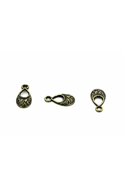 yfhobi 12 Adet - 9x17 Mm Damla Desenli, Metal Uç, Takı Malzemesi, Antik Sarı ...