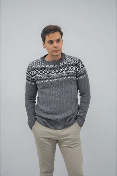 F&K 61400 Winter Patterned Men's Knitwear Sweater
