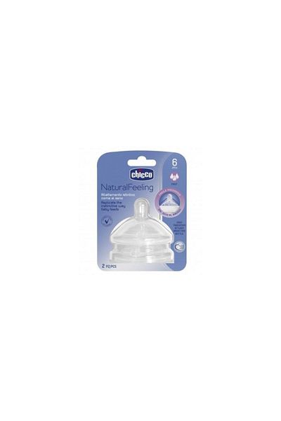 Chicco Chicco Isb01 - 6+ Months Fast Feeding Bottle Nipple, Natural Feeling 2 Pack (Work)