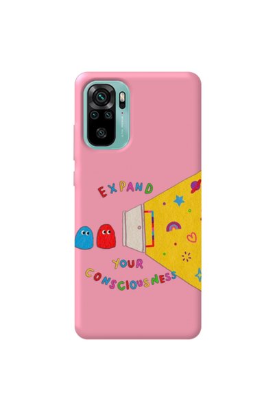 WANNA PROTECT حافظة هاتف من السيليكون لهاتف Xiaomi Redmi Note 10s باللون الور...