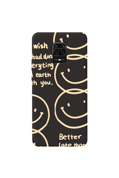 WANNA PROTECT Xiaomi Redmi Note 9 Pro Black Color Better Late Than Velvet Pat...