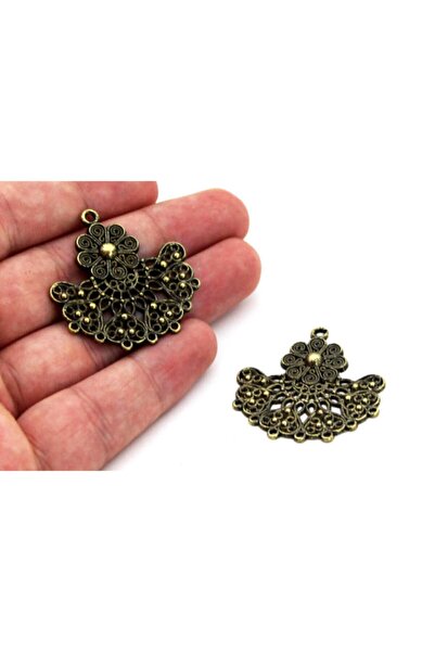 yfhobi 1 Adet - 35x37 Mm, Kolye, Fular Ve Iğne Oyası Aparatı, Metal Takı Malz...