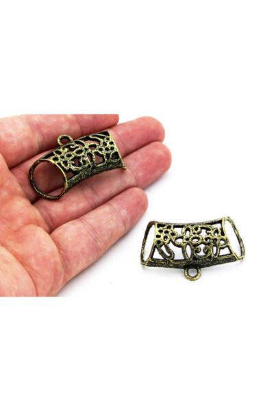 yfhobi 1 Adet - 25x43 Mm, Kolye, Fular Ve Iğne Oyası Aparatı, Metal Takı Malz...
