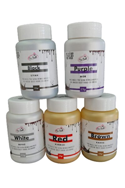 Dr. Gusto Dr Gusto 5 Li Set Siyah / Kahve / Kırmızı / Beyaz / Mor Yağ Bazlı T...