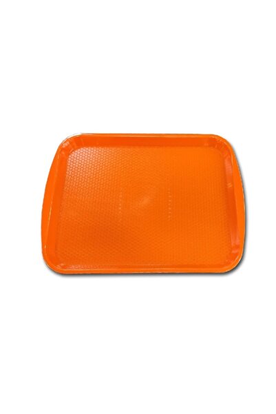 Gül Plastic Serving Tray 27x36 Orange 5 Li