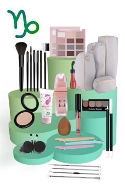 Mardinal Oğlak Burçlarına Özel Makyaj Seti Beyaz Ten