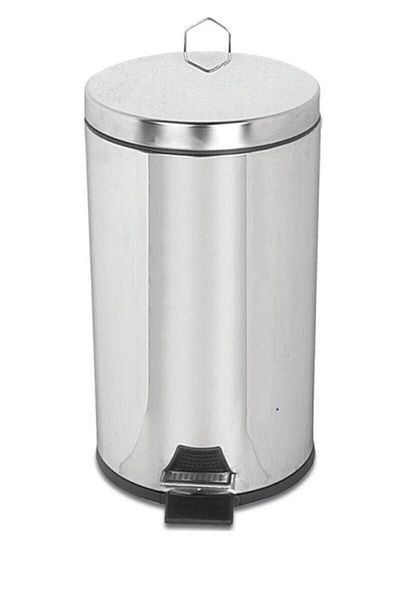 Palex Κάδος απορριμμάτων πεντάλ Chrome 16 λίτρων
