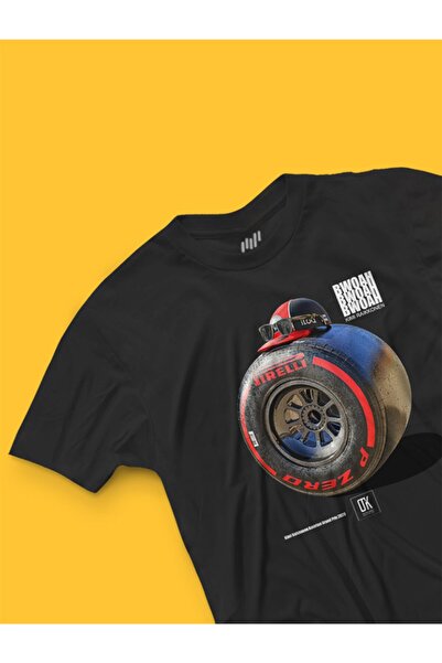 FANBOX SHOP Унісекс Чорна футболка Кімі Райкконен Австрійський Гран-прі 2020