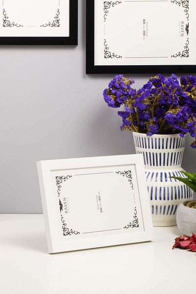 Raven 13cm X 18cm Picture, Photo, Document, Poster, Paper Frame with Adjustable Stand