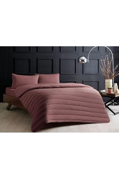 Taç Natura Double Duvet Set Dark Salmon