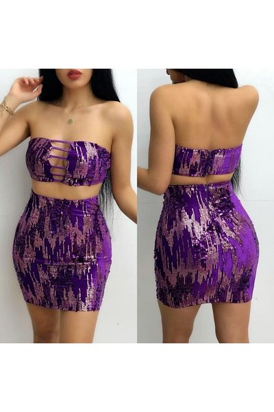 MAYHOŞ BUTİK Women's Sequin Suit is Original Image