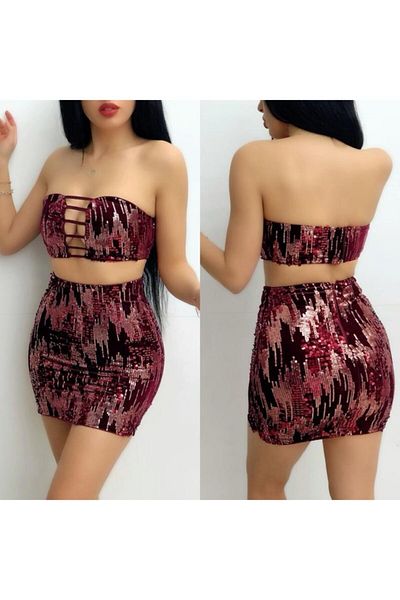 MAYHOŞ BUTİK Women's Sequin Suit is Original Image