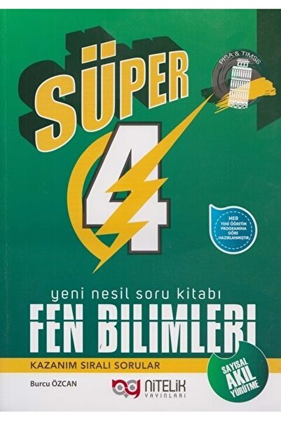 Nitelik Yayınları 4.sınıf Yeni Nesil Süper Fen Bilimleri