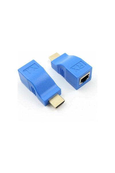 Platoon جهاز تمديد HDMI بطول 30 متر من Wozlo Cat5e Cat6 موسع HDMI ثلاثي الأبع...