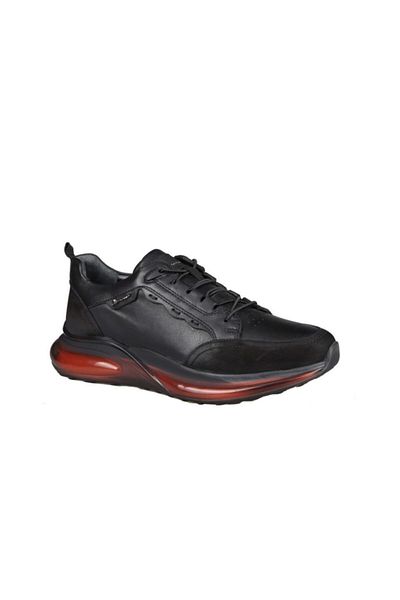 MARCOMEN 14149 Pure Leather Black Nubuck Men's Casual Shoes