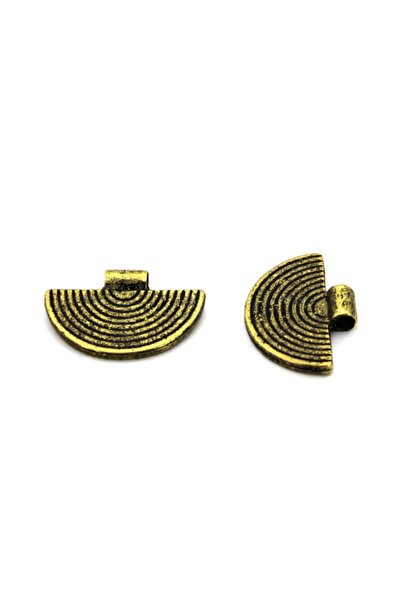 yfhobi 2 Adet - 23x33 Mm, Geometrik Desenli, Metal Uç, Takı Malzemesi, Antik ...