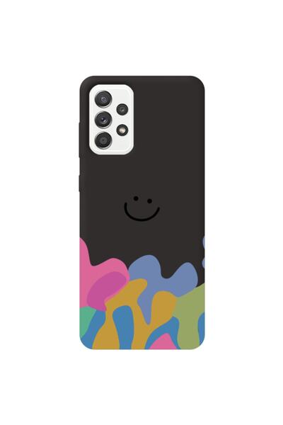 WANNA PROTECT Silicone Phone Case for Samsung Galax A72 Black Color Patern Sm...