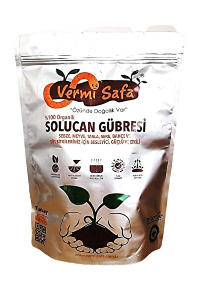 Vermisafa Organik Katı Solucan Gübresi 2kg