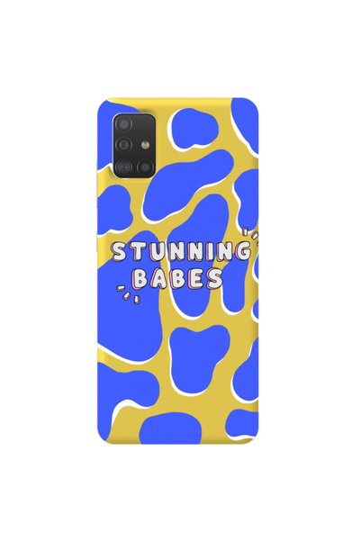 WANNA PROTECT Samsung A51 Yellow Color Stunning Babes Velvet Patterned Silico...