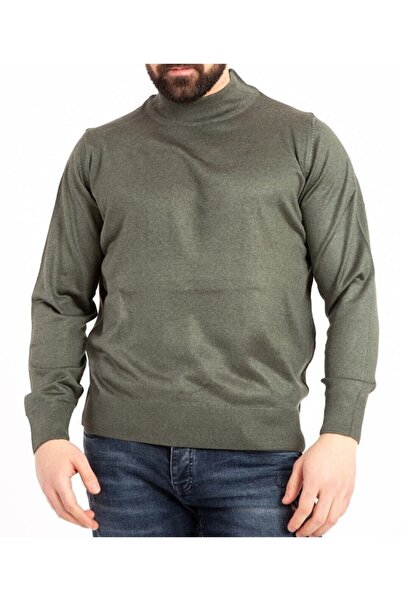 NACAR STORE Men's Fine Wool Half Turtle Knitwear Sweater