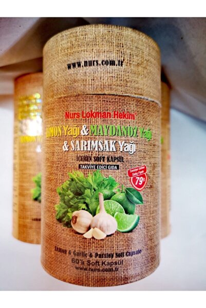 Nurs Lokman Hekim 2 Adet Limon Maydanoz Sarımsak Yağı Kürü