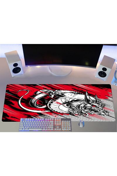 PORGE 90x40 XXL Dragon Gaming Mouse Pad - Large Gaming Mousepad