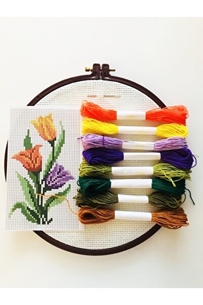 İDİL Kanaviçe Etamin Kiti 155- Lale