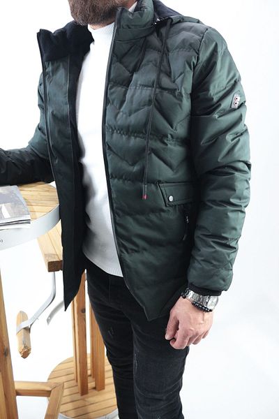 Staff Men's Hooded Puffer Jacket Slim Fit