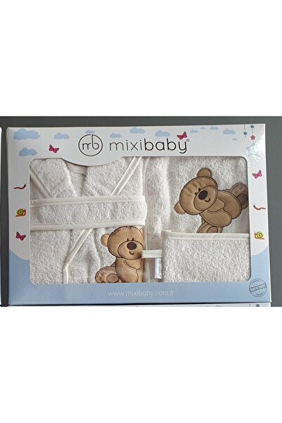 Kitka Mixibaby Çocuk Havlu Bornoz Ve Kese Seti 3lü Takım