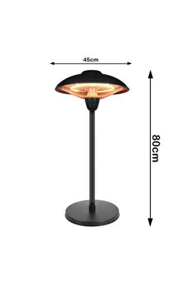 DLC Luxfire 1500 Watt Iç Ve Dış Mekan Ayaklı Isıtıcı