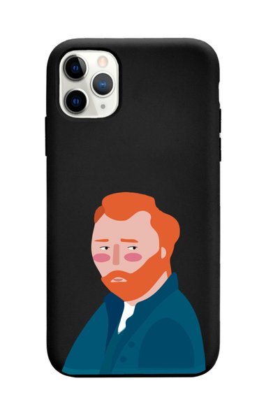 Spoyi حافظة هاتف iPhone 11 Pro متوافقة مع تصميم Vincent Van Gogh باللون الأسود