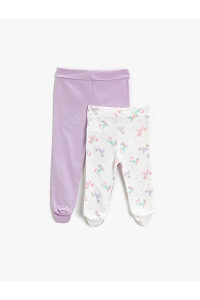 Koton Set mit 2 Booties-Strumpfhosen aus Baumwolle