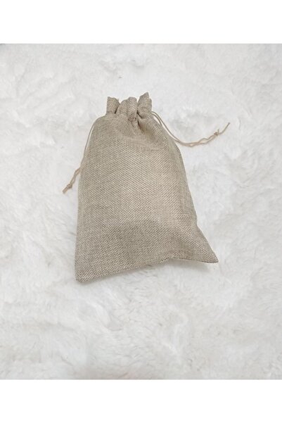 Malinka 26x17,5 Cm Hasır Kese Çanta Torba Çerez Bakliyat Hediyelik Kese Keten