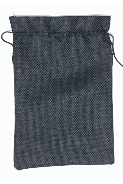 Malinka 26x17,5 Cm Siyah Hasır Kese Çanta Torba Çerez Bakliyat Hediyelik Kese...