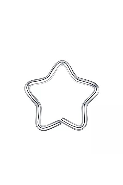 Jaida Moda Unisex Gümüş Cerrahi Çelik Rook Helix Hızma Piercing 8mm