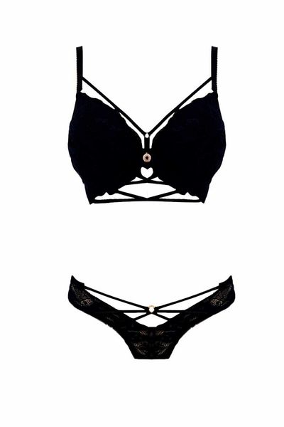 Le Jardin Set de sutien din silicon cu dungi Lejardin pentru femei, cu suport