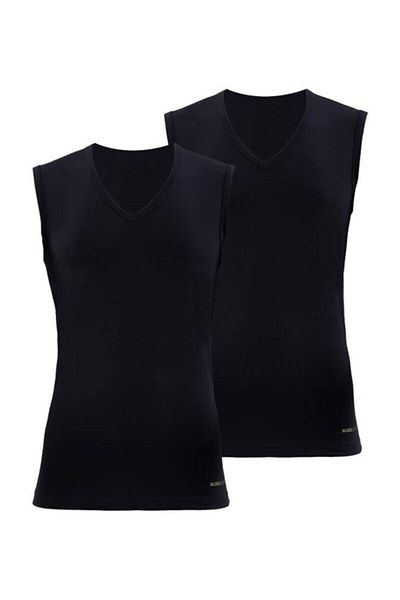 Blackspade Μαύρο εσώρουχο Tender Cotton V-Neck - Πακέτο 2 9677