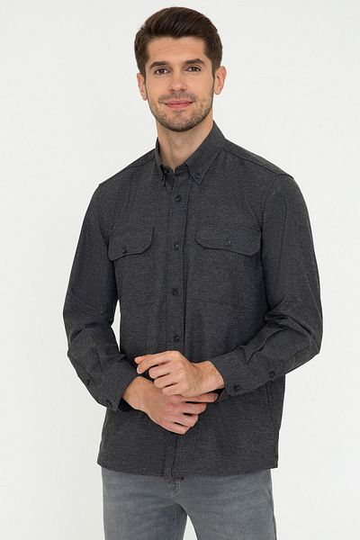 Pierre Cardin Черна мъжка риза G021GL004.000.1282612