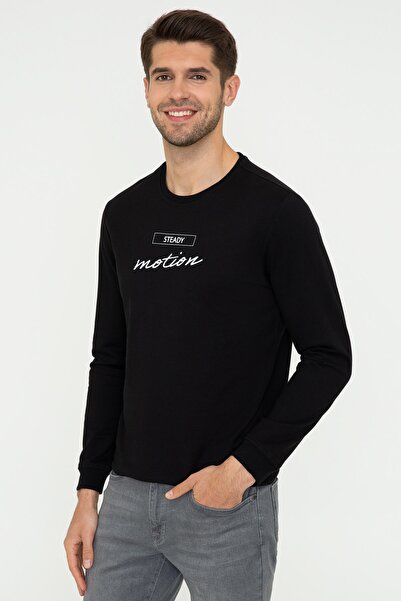 Pierre Cardin Ανδρικό μαύρο φούτερ - G021SZ082.000.1394592