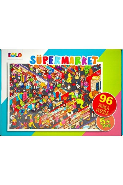 Eolo +5 Yaş Süper Market Puzzle 96 Parça