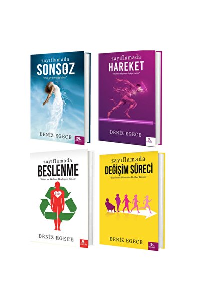 Egece Yayınları Deniz Egece 4 Kitap Zayıflamada Son Söz - Zayıflamada Hareket...