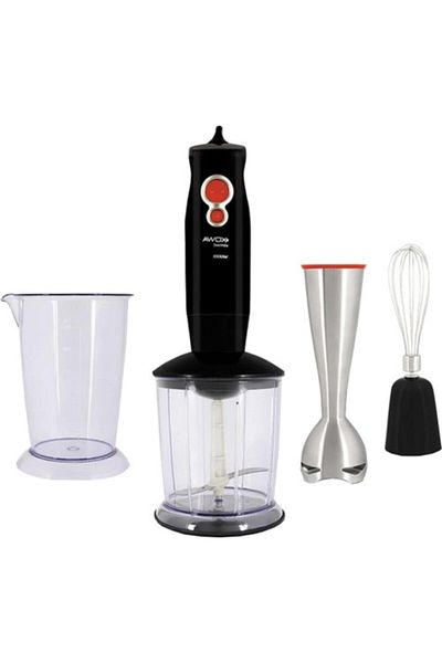 AWOX Barmix 3in1 1000 Watt Removable Steel Tip 3-Piece Blender & Mixer Set