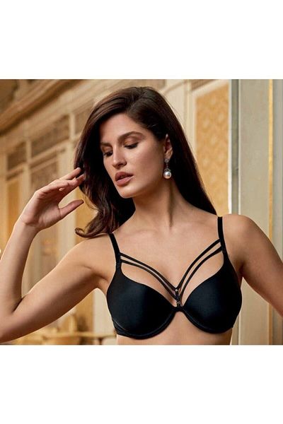 Nurteks Sutien Necaptusit cu Bretele Detasabile Negru 1020 - Vadastore