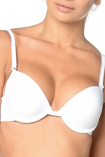 Orkide Sutien de bază cu cupă căptușită albă pentru femei 2350