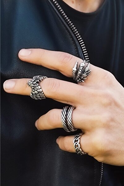 Therapy Aksesuar Unisex Ayarlanabilir Gümüş Kaplama Set